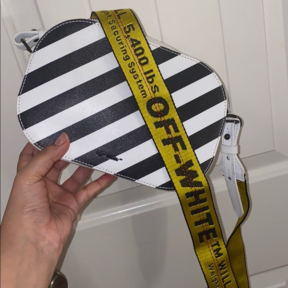 Off white cross body bag
